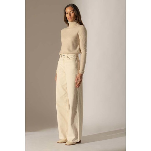 Perfect Cashmere Kaszmirowy golf &quot;Ashley&quot; w kolorze beżowym ze sklepu Limango Polska w kategorii Swetry damskie - zdjęcie 178373497