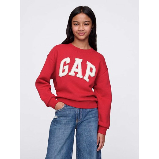 GAP Bluza w kolorze czerwonym ze sklepu Limango Polska w kategorii Bluzy dziewczęce - zdjęcie 178373509