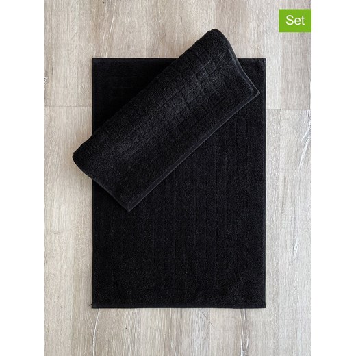 Elizabed Dywaniki łazienkowe (2 szt.) w kolorze czarnym Elizabed onesize okazja Limango Polska
