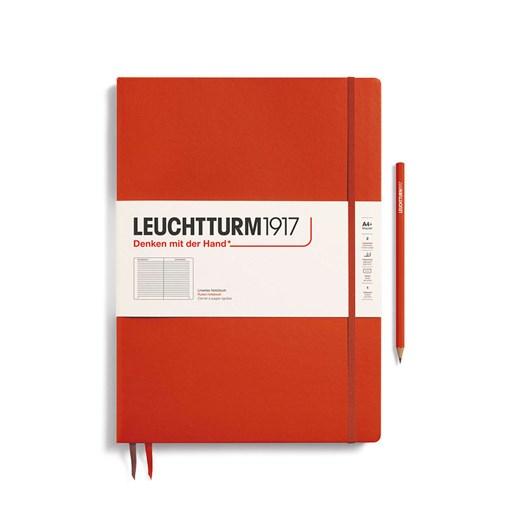 LEUCHTTURM1917 Notatnik w kolorze czerwonym w linie - A4+ ze sklepu Limango Polska w kategorii Akcesoria biurowe - zdjęcie 178373877