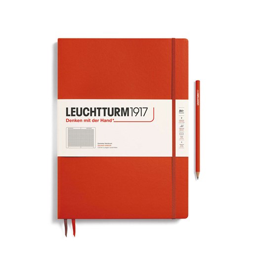 LEUCHTTURM1917 Notatnik w kolorze czerwonym w kratkę - A4+ ze sklepu Limango Polska w kategorii Akcesoria biurowe - zdjęcie 178373878