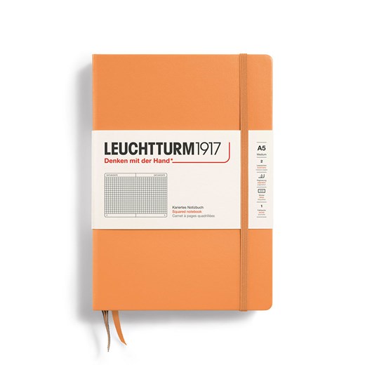 LEUCHTTURM1917 Notatnik w kolorze brzoskwiniowym w kratkę - A5 ze sklepu Limango Polska w kategorii Akcesoria biurowe - zdjęcie 178373886