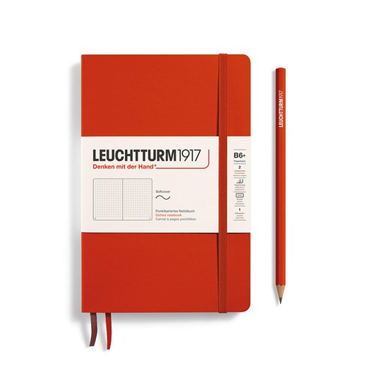LEUCHTTURM1917 Notatnik w kolorze czerwonym w kropki - B6+ ze sklepu Limango Polska w kategorii Akcesoria biurowe - zdjęcie 178373898
