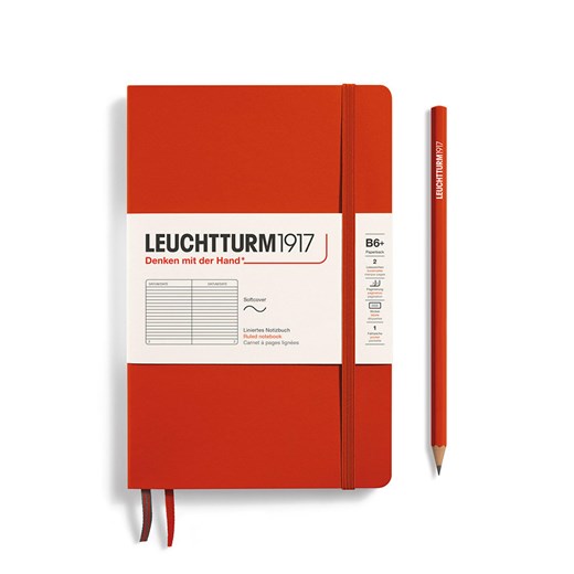LEUCHTTURM1917 Notatnik w kolorze czerwonym w linie - B6+ ze sklepu Limango Polska w kategorii Akcesoria biurowe - zdjęcie 178373899
