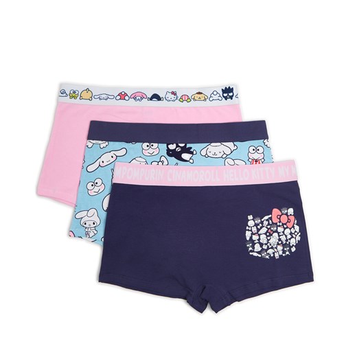 Cropp - 3 pack bokserek z Hello Kitty & Friends - wielobarwny Cropp XL Cropp