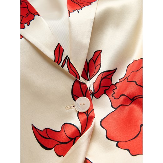 Reserved - Wzorzysta marynarka z wiskozy - wielobarwny Reserved XL Reserved