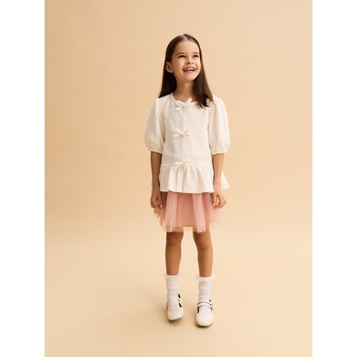 Reserved - Tiulowa spódniczka - brudny róż Reserved 134/140 (8-9 lat) Reserved