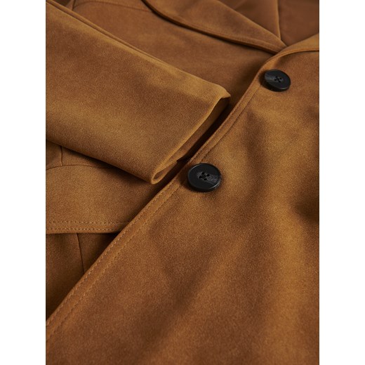 Reserved - Marynarka z imitacji zamszu - brązowy Reserved S Reserved