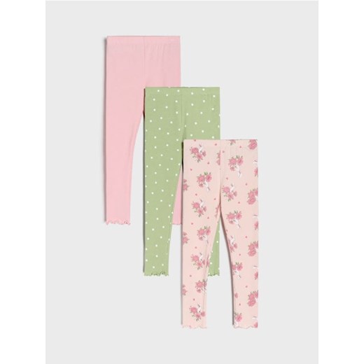 Sinsay - Legginsy 3 pack - wielobarwny ze sklepu Sinsay w kategorii Spodnie dziewczęce - zdjęcie 178377868