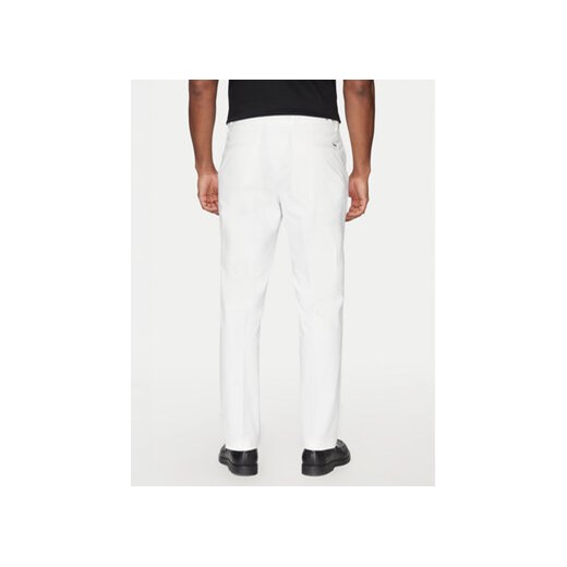 BOSS Spodnie materiałowe C-Genius 50534612 Biały Slim Fit 50 MODIVO