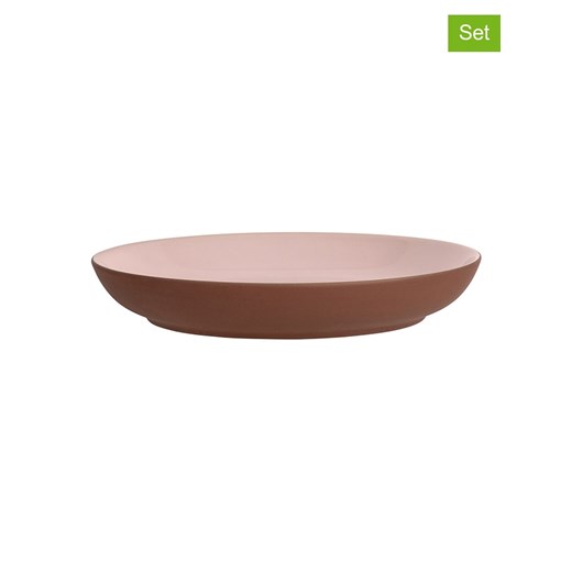 Maxwell &amp; Williams Talerze głębokie (6 szt.) w kolorze jasnobrązowo-jasnoróżowym - Ø 19 cm ze sklepu Limango Polska w kategorii Talerze - zdjęcie 178382566