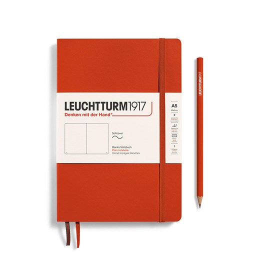 LEUCHTTURM1917 Notatnik w kolorze czerwonym - A5 ze sklepu Limango Polska w kategorii Akcesoria biurowe - zdjęcie 178382625