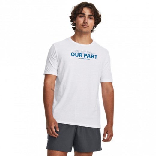 Męski t-shirt z nadrukiem Under Armour UA We All Play Our Part Short Sleeve - ze sklepu Sportstylestory.com w kategorii T-shirty męskie - zdjęcie 178384045