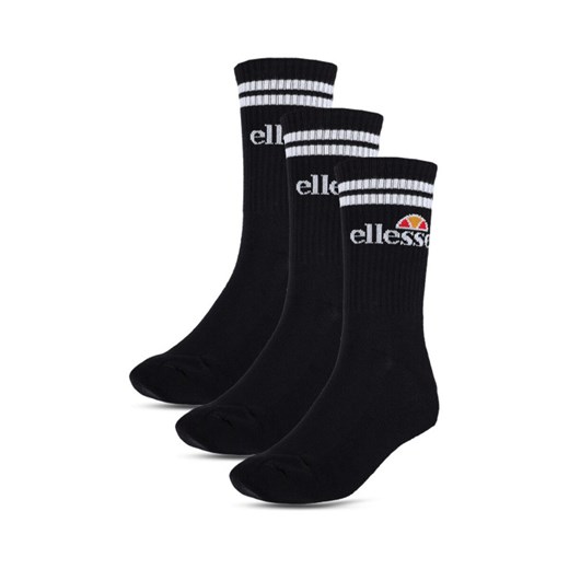 Skarpety uniseks (3-pack) Ellesse Pullo - czarne ze sklepu Sportstylestory.com w kategorii Skarpetki męskie - zdjęcie 178384657