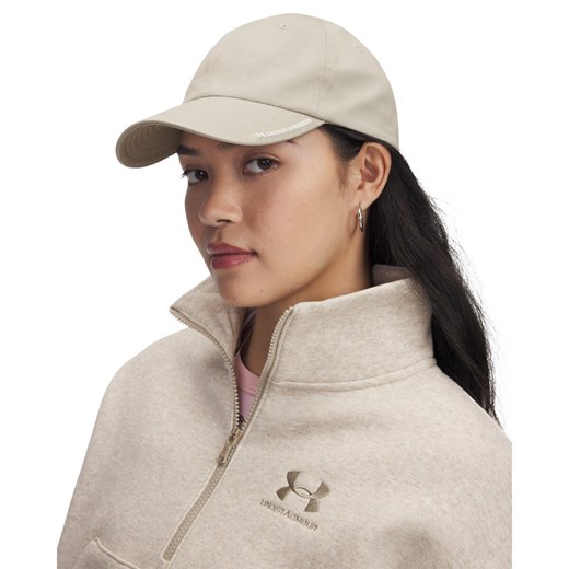 Damska czapka z daszkiem Under Armour W Sportstyle Adj - beżowa ze sklepu Sportstylestory.com w kategorii Czapki z daszkiem damskie - zdjęcie 178384667