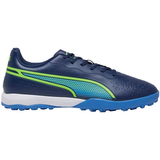 Buty piłkarskie Puma King Match Tt 107260 02 niebieskie ze sklepu ButyModne.pl w kategorii Buty sportowe męskie - zdjęcie 178385125
