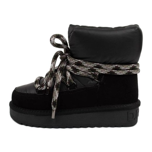 Buty D.Franklin DFSH375003-BLAC czarne ze sklepu ButyModne.pl w kategorii Śniegowce damskie - zdjęcie 178385655