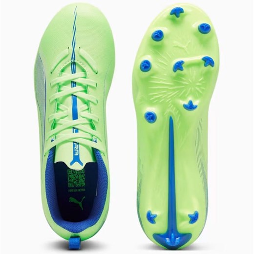 Buty sportowe dziecięce zielone Puma sznurowane