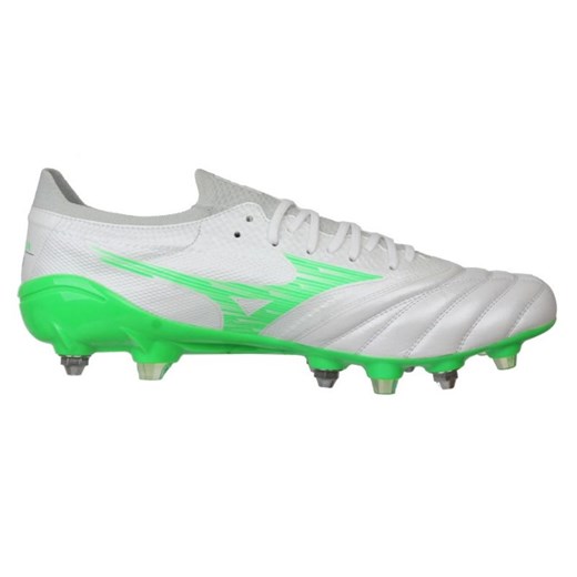 Zielone buty sportowe męskie Mizuno wiązane na wiosnę
