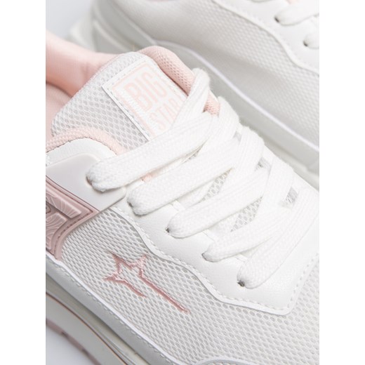 Sneakersy młodzieżowe unisex białe RR374049 101 ze sklepu Big Star w kategorii Buty sportowe dziecięce - zdjęcie 178389369