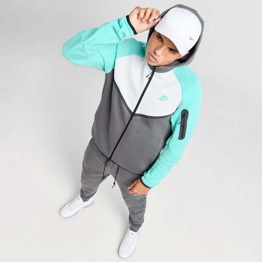 NIKE BLUZA ROZPINANA Z KAPTUREM M NK TCH FLC FZHD ze sklepu JD Sports  w kategorii Bluzy męskie - zdjęcie 178389446