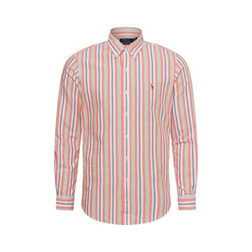 Polo Ralph Lauren Męska koszula casual Mężczyźni Comfort Fit Bawełna morelowy wzorzysty ze sklepu vangraaf w kategorii Koszule męskie - zdjęcie 178389647