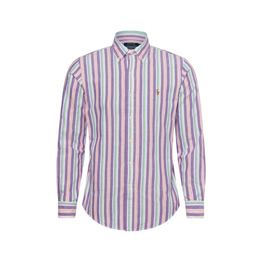 Polo Ralph Lauren Męska koszula casual Mężczyźni Comfort Fit Bawełna bzowy wzorzysty ze sklepu vangraaf w kategorii Koszule męskie - zdjęcie 178389648