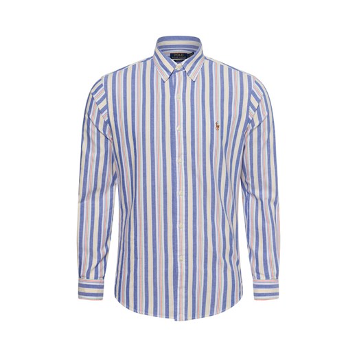 Polo Ralph Lauren Męska koszula casual Mężczyźni Comfort Fit Bawełna jasnoniebieski wzorzysty ze sklepu vangraaf w kategorii Koszule męskie - zdjęcie 178389649