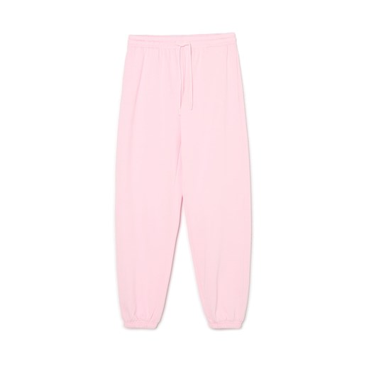 Cropp - Różowe dresowe joggery basic - różowy Cropp M Cropp