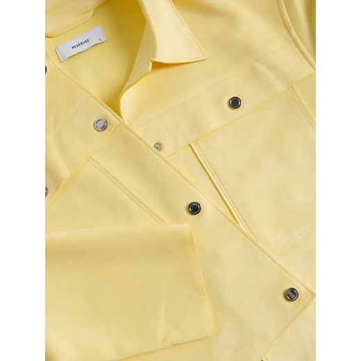 Reserved - Kurtka z kołnierzem - jasnożółty Reserved M Reserved