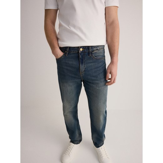 Jeansy męskie Reserved bawełniane 