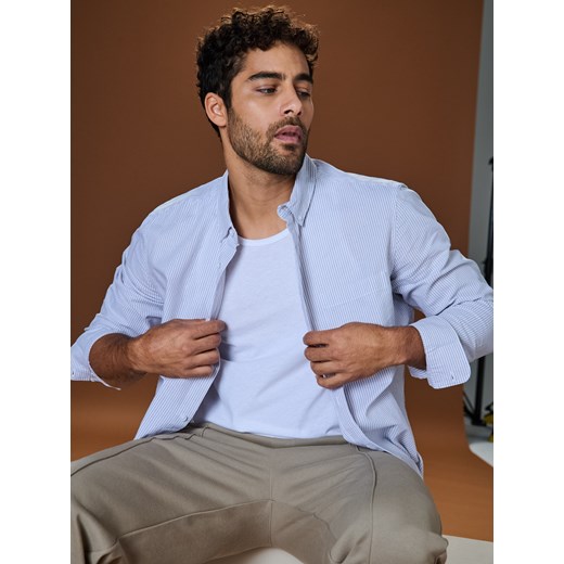 Sinsay - Koszula slim fit - szary Sinsay XXL Sinsay