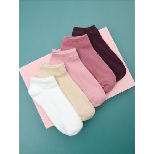 Sinsay - Skarpetki stopki 5 pack - wielobarwny ze sklepu Sinsay w kategorii Skarpetki damskie - zdjęcie 178391858