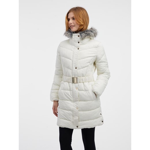 orsay Płaszcz pikowany w kolorze białym ze sklepu Limango Polska w kategorii Płaszcze damskie - zdjęcie 178392015