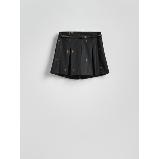 Reserved - Spódnico-szorty z paskiem - ciemnoszary Reserved M Reserved