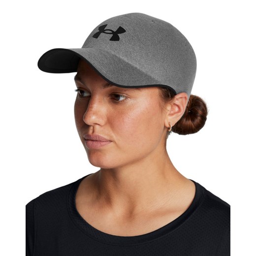 Czapka z daszkiem uniseks Under Armour StealthForm Uncrushable - szara ze sklepu Sportstylestory.com w kategorii Czapki z daszkiem męskie - zdjęcie 178393408