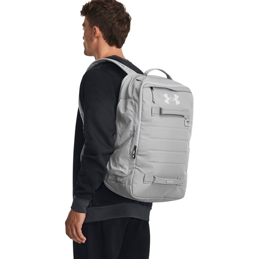 Plecak treningowy uniseks Under Armour UA Contain Backpack - szary ze sklepu Sportstylestory.com w kategorii Plecaki - zdjęcie 178393429