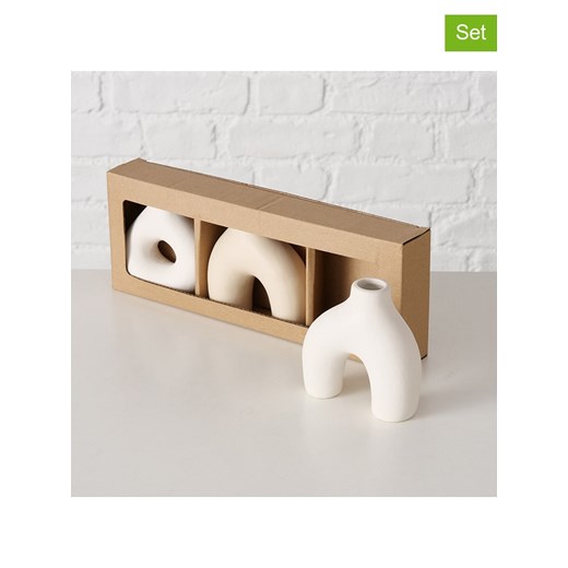 Boltze Wazony (3 szt.) w kolorze beżowym - wys. 10 cm ze sklepu Limango Polska w kategorii Wazony - zdjęcie 178398056