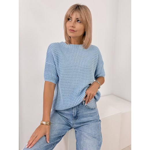 sweter beliza niebieski one size ze sklepu UBRA w kategorii Swetry damskie - zdjęcie 178399409