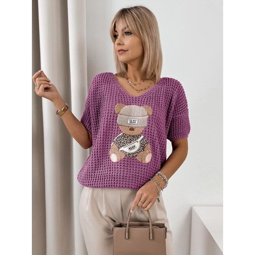 sweter falzir fioletowy one size ze sklepu UBRA w kategorii Swetry damskie - zdjęcie 178399499