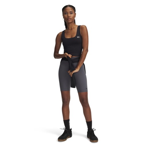 Damskie kolarki treningowe Under Armour Motion Bike Short Emea - szare ze sklepu Sportstylestory.com w kategorii Szorty - zdjęcie 178400035