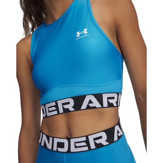 Damski top treningowy Under Armour Heatgear Rib Tank - niebieski Under Armour XS Sportstylestory.com