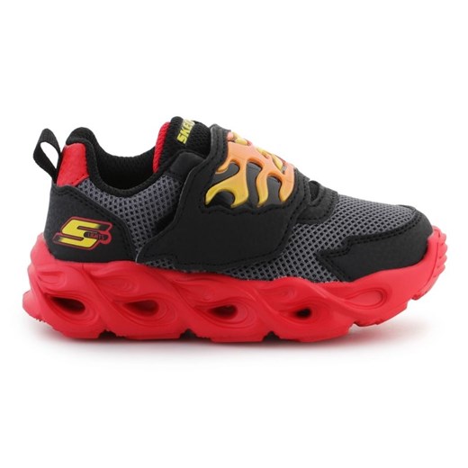 Buty Skechers Thermo Flash Flame Flow 400104N-BKRD czarne ze sklepu ButyModne.pl w kategorii Buty sportowe dziecięce - zdjęcie 178400396