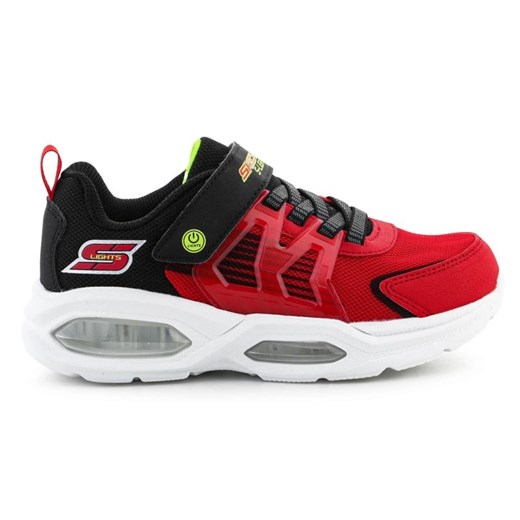Buty Skechers S-Lights Prisma Trons 400090L-RDBK czerwone ze sklepu ButyModne.pl w kategorii Buty sportowe dziecięce - zdjęcie 178400397