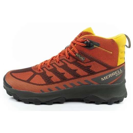 Buty sportowe Merrell Speed Eco J037545 pomarańczowe ze sklepu ButyModne.pl w kategorii Buty trekkingowe męskie - zdjęcie 178400427