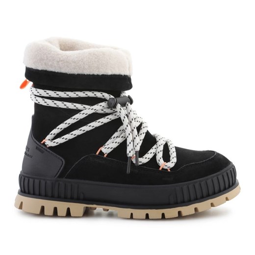 Sniegowce  Damskie Palladium Pallashock Hiver 94349-008-M czarne ze sklepu ButyModne.pl w kategorii Śniegowce damskie - zdjęcie 178400506