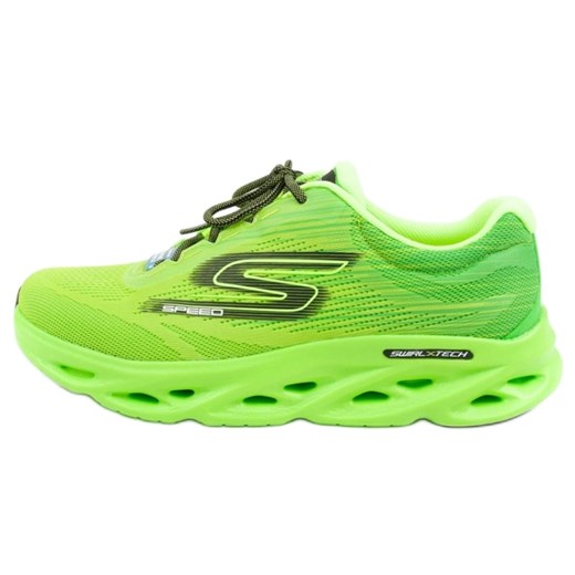 Buty do biegania Skechers Go Run 220908/GRN zielone ze sklepu ButyModne.pl w kategorii Buty sportowe męskie - zdjęcie 178400569