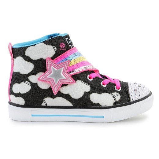 Buty Skechers Twinkle Toes: Twinkle Sparks - Shooting Star  314775L-BKMT czarne ze sklepu ButyModne.pl w kategorii Trampki dziecięce - zdjęcie 178400595