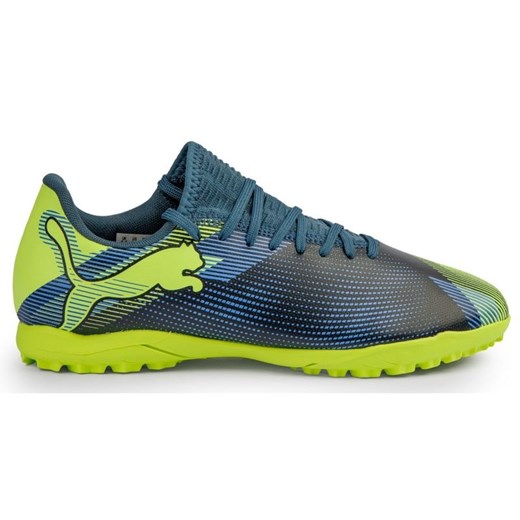 Buty piłkarskie Puma Future 7 Play Tt 107950 03 niebieskie ze sklepu ButyModne.pl w kategorii Buty sportowe dziecięce - zdjęcie 178400625