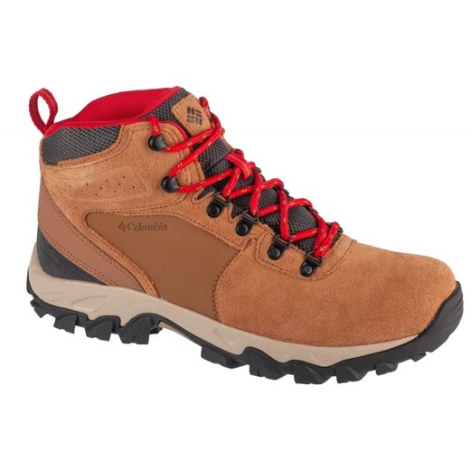 Buty Columbia Newton Ridge Plus Ii Suede Wp 1746411288 brązowe ze sklepu ButyModne.pl w kategorii Buty trekkingowe dziecięce - zdjęcie 178400669